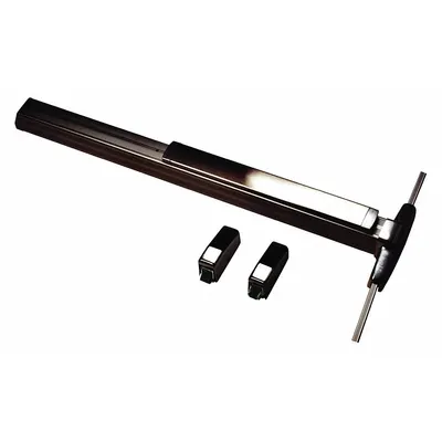 VON DUPRIN Surface Vertical Rod: 3 ft Max Door Wd - Surface Vertical Rod Push Bars