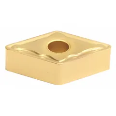 Diamond indexable turning insert for precision turning operations on lathes. Suitable for high-accuracy material removal in general machining applications requiring fine surface finishes.