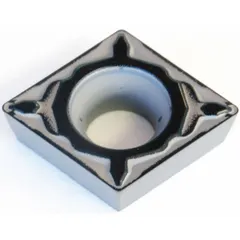 Diamond indexable turning insert for precision machining of non-ferrous materials. Designed for high-speed turning operations on aluminum alloys and plastics. Provides consistent cutting performance in industrial machining applications.