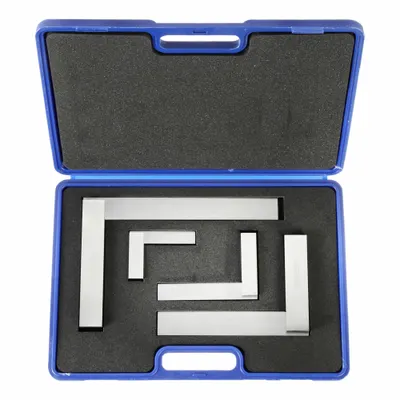 WESTWARD Precision Steel Square: 90° Angle - Machinist Precision Steel Square Sets