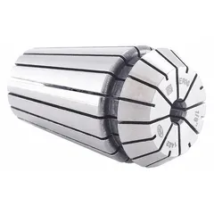 This ER16 standard collet from TECHNIKS has a 3/32 in (2.38 mm) clamping capacity. It is used for precision tool holding in machining operations, gripping cutting tools such as end mills and drills with a 3/32 in shank. The collet fits ER16 collet chucks and nut assemblies for use in machining centers and manual mills.