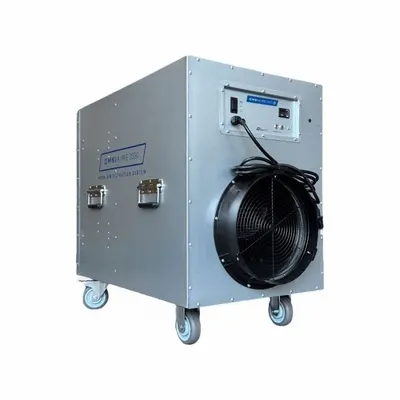 OMNICLEAN Negative Air Machine: Steel, Negative Air Pressure/Particulate Filtration - Heavy-Duty Steel Negative Air Machines