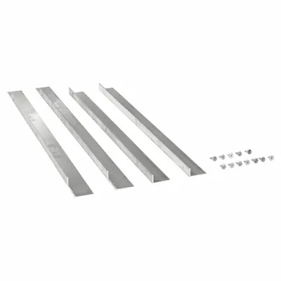 Dayton Louver Flange Kit: Aluminum, Fits 45C671/45C674, 60 in H Wall Opening - Flange Kits