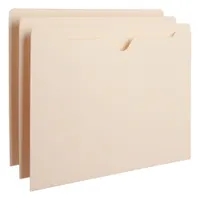 Manila file jackets made from 11 Pt manila stock. Each jacket measures 11 inches in height by 8 1/2 inches in width. Suitable for organizing and storing standard letter-size documents in office or industrial environments. Sold in a pack of 100