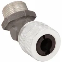 Liquid Tight Cord Connector: Aluminum, 3/4 in MNPT, 0.50 in to 0.63 in, Silver, 1 Cords (MPN VHC1036)