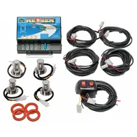 WOLO LED Hide-A-Way Strobe Light: Concealed Warning Light, Blue, 5 3/8 in Overall Wd, LED, 12-24V DC (MPN 8504-14BBBB)
