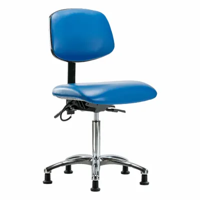 OEM Task Chair: Vinyl, Armless, Ht Range 21 1/2 in to 29 in, 18 1/2 in Seat Wd - Vinyl ESD Chairs