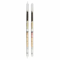 Gas detection tube for measuring acrylonitrile (C3H3N) in air. Two measurement ranges: 0.2 to 4 ppm and 5 to 50 ppm. Pack of 10 tubes for use with DRAEGER Accuro pumps. Suitable for industrial hygiene and environmental monitoring applications