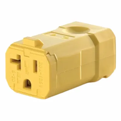 LEVITON 5359-VY Straight Blade Connector - General Purpose Connectors