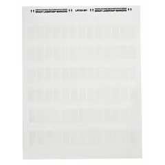 This polyester wraparound label is designed for permanent wire and cable identification. It wraps around wire gauges from 10 AWG to 4 AWG, providing clear marking in industrial control panels, electrical installations, and maintenance applications.