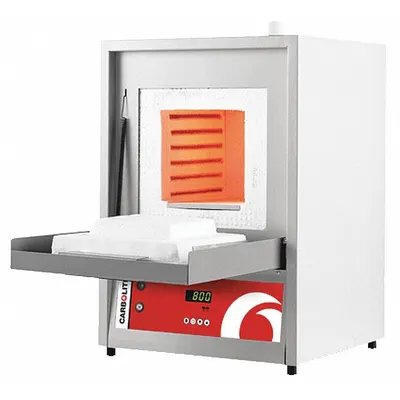 CARBOLITE Box Furnace: Gravity, 0.81 cu ft Capacity, 1,100°C Max Temp, 5,000 W Watt - Natural Gravity Convection Box Furnaces