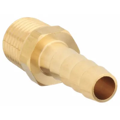 OEM Low-Lead Brass Rigid Barbed Hose Fitting - Low-Lead Brass Multipurpose (Air, Water, Chemical) Rigid Barbed Hose Fittings