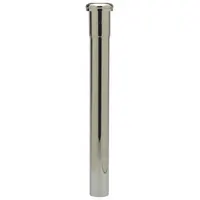 ZURN Extension: Brass, Chrome, Silver, 1 1/4 in Nominal Pipe Size, 12 in Overall Lg, Slip (MPN ZR7176N-12-PC)