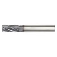 WIDIA HANITA Square End Mill: Carbide, 4 Flute, 3 mm Mill Dia, 25 mm LOC, 75 mm OAL (MPN 40240300T025)