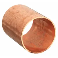NIBCO Sweat Fitting Coupling: 2 in CTS x 2 in CTS, Cup x FTG, Dimple Center Stop, Wrot Copper (MPN 600DS 2)