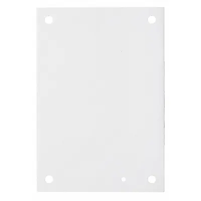 WIEGMANN Interior Panel: Back Panel Panel, 13 in Overall Ht, 9 in Overall Wd, Steel - Interior Mounting Panels