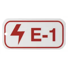 This E-1 type lockout tag is made of polystyrene and printed in English. It is used in lockout/tagout procedures to identify equipment that is undergoing maintenance and must not be operated. The plastic construction provides durability in industrial environments.