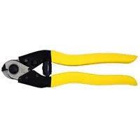 A compact cable cutter with a 4-inch length, designed for cutting cables and wires in confined spaces. Suitable for use in electrical work, panel building, and industrial maintenance