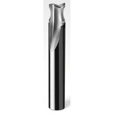 ONSRUD Solid Router Bit: Straight V-Flute, 2 Flute, 3/8" Cut Dia, 3/8" LOC (MPN 66-120) - Straight V-Flute Router Bits for Plastics