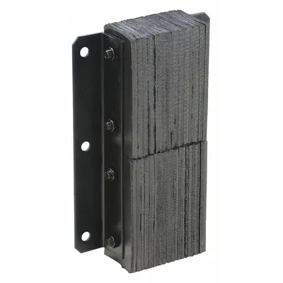 VESTIL Dock Bumper: Rectangular, 20 in x 13 1/4 in x 4 1/2 in Bumper, Laminated Rubber - Laminated-Rubber Dock Bumpers