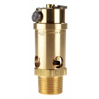 CONRADER Safety Valve: Soft Seat, 1 in (M)NPT Inlet (In.), 1 in (F)NPT Outlet (In.) - Soft Seat Pneumatic Safety Valves