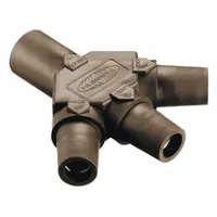 3-Fer: Male-Female-Female-Female, Brown, 600V AC/600V DC, 400 A, Series 16 (MPN HBLM3FBN)