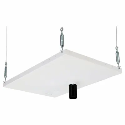 PEERLESS Articulating Mount: Ceiling, Tilting, 5° Down, 15° Up, Powder Coated, White - Adjustable Projector Mounts
