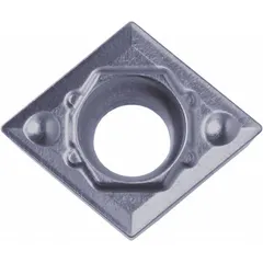 This diamond indexable turning insert is designed for precision machining of non-ferrous materials, composites, and abrasive alloys. It is suitable for turning, facing, and profiling operations, delivering high surface finish and extended tool life in general-purpose applications.