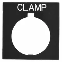 Legend Plate: 30 mm Panel Mounting Size, Rectangular, 1 in Overall Ht x 1 1/2 in Overall Wd (MPN HT8SP90)