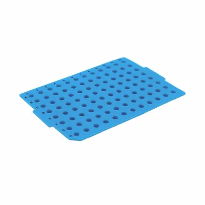 MTC BIO Sealing Mat: Round, 96 Wells, Blue, - Opening, Silicone - Sealing Mats