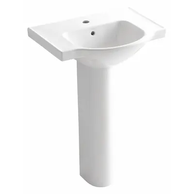 KOHLER K-5266-1-0 Pedestal Bathroom Sink - Pedestal Bathroom Sinks Without Faucets