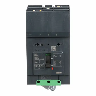 SQUARE D Molded Case Circuit Breaker: 40 A Amps, 100kA at 120/240V AC, Fixed, ABC - B-Frame Square D Molded Case Circuit Breakers