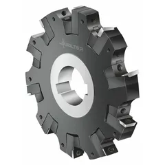 Indexable slitting cutter with 125 mm diameter and 4 teeth, designed for slotting, parting, and grooving operations. Accepts 16 mm indexable inserts with S686 grade for wear resistance. Suitable for use on machining centers and lathes for cutting ferrous and non-ferrous materials.