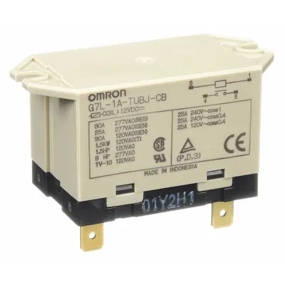 OMRON Enclosed Power Relay: Surface (Top Flange) Mounted, 30 A Current Rating - Surface-Mounted Relays