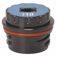 Medical oxygen sensor with response time less than 15 seconds and operating life greater than 900,000% oxygen hours. Compatible with manufacturer model PSR-11-915-4. Used in oxygen monitoring systems for continuous measurement of oxygen concentration.