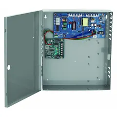 The VON DUPRIN PS914-BBK is a power supply board housed in an enclosure, providing regulated power for access control and security systems. It is suited for commercial door and entry control applications where consistent power delivery is required.