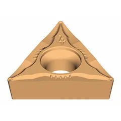 Triangle indexable turning insert for general-purpose turning, facing, and profiling on CNC and manual lathes. Suitable for machining steel, stainless steel, and cast iron. Identified as TPMT32.52 UD52 and 16T308.