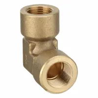 LEGRIS Metal Pipe Elbow: 90° Elbow, 3/8 in x 3/8 in, Female BSPP Threaded x Female BSPP Threaded (MPN 0143 17 17)