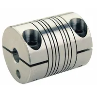 RULAND MANUFACTURING Motion Control Coupling: 3° Angular Misalignment, 9 mm Bore Dia 1, Aluminum, 1 (MPN PCMR25-9-9-A)