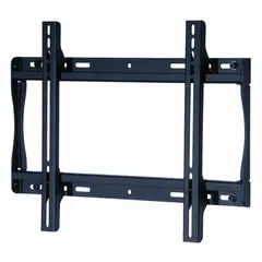 Fixed wall mount for 32 to 50 inch flat-panel televisions. Supports up to 150 lb. Constructed from steel with a black fused epoxy finish. Includes all necessary mounting hardware for installation.