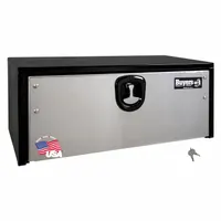 BUYERS PRODUCTS Underbody: Underbody Truck Box, Single Drop-Down Door Door, 14 in Overall Dp, Black (MPN 1703700)