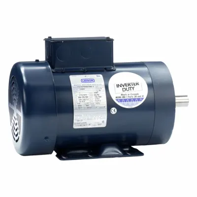 LEESON General Purpose: Rigid Base Mount, Totally Enclosed Fan Cooled, 1 hp, 230/460V AC - Rigid Base 3-Phase General Purpose AC Motors