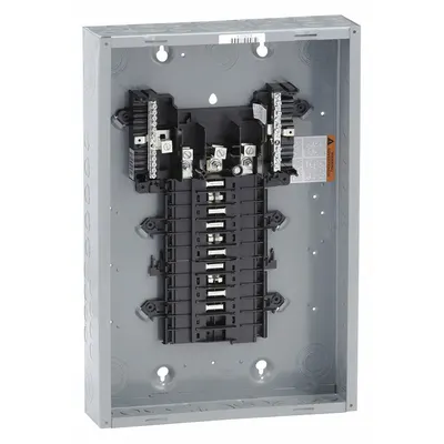SQUARE D Load Center: 125 A Amps, 208Y/120/240V AC, 20 Spaces, 65kA, 0 Max. No. of Tandem Breakers - Square D QO - Main Lug Load Centers