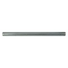 Replacement axle for Westward power tools. Diameter of 5/8 inch and length of 9-51/64 inches. Serves as a rotating shaft to support tool components and maintain alignment during operation.