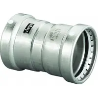 VIEGA MEGAPRESS Crimp Coupling Fitting: 3 in Pipe x 3 in Pipe Size, Press-fit x Press-fit, FKM (MPN 95650)