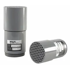 Pressure and vacuum relief valve for regenerative blowers. Preset limit of 180 in wc. Outside diameter 2 in. Used to protect blower systems from overpressure or vacuum conditions in pneumatic conveying, ventilation, and industrial air handling.