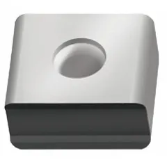 This diamond indexable milling insert is used for machining non-ferrous materials, composites, and abrasive workpieces. It is suitable for light to medium cutting operations in industrial milling applications.