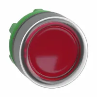 SCHNEIDER Flush Push Button: Red, 22 mm Mounting Size, Non-Metallic, Momentary (MPN ZB5AW543)