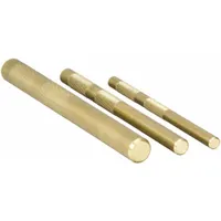 This 3-piece drift punch set from PROTO includes tip sizes of 3/8 in, 1/2 in, and 3/4 in with overall lengths of 6 in, 7 in, and 8 in. Designed for aligning holes in metal assemblies during maintenance or fabrication, the non-sparking construction allows use in environments where flammable gases or dust may be present