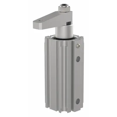 DE-STA-CO Pneumatic Swing and Toggle Clamp: 196 lbf Capacity, LH Swing - Extruded-Body Air-Powered Swing Clamps
